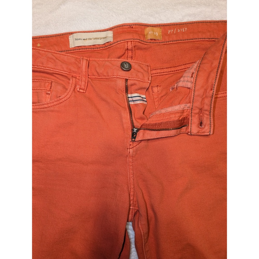 Pilcro and the Letterpress Stet Slim Straight Jeans Orange Size 29 Anthropologie